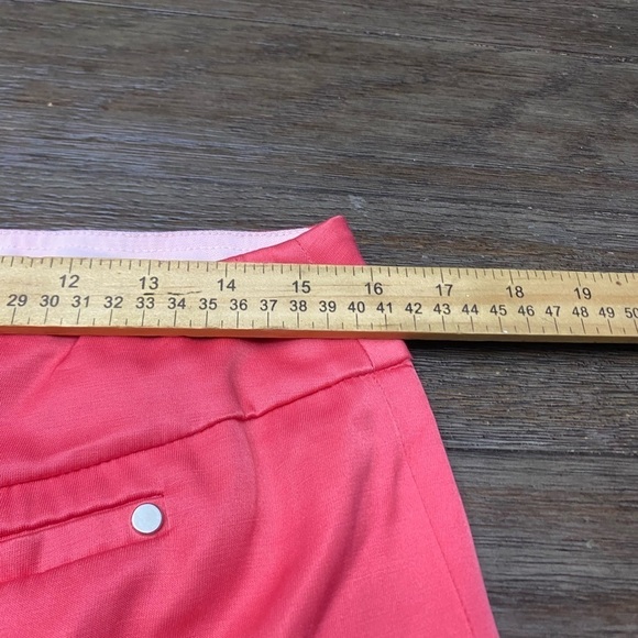 Valerie Stevens Pink Ankle Crop Capri Pants Faux Pockets Size 10P - Picture 3 of 9